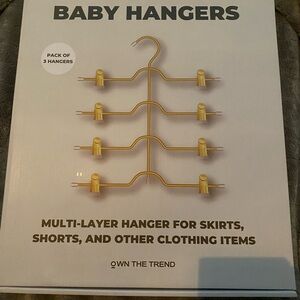 Gold Multi-Layer Baby Hangers
